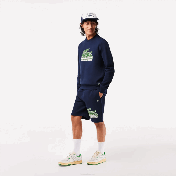 Lacoste L001 Leather Heel Pop Sneakers 646T1745 White/Green 082 Men