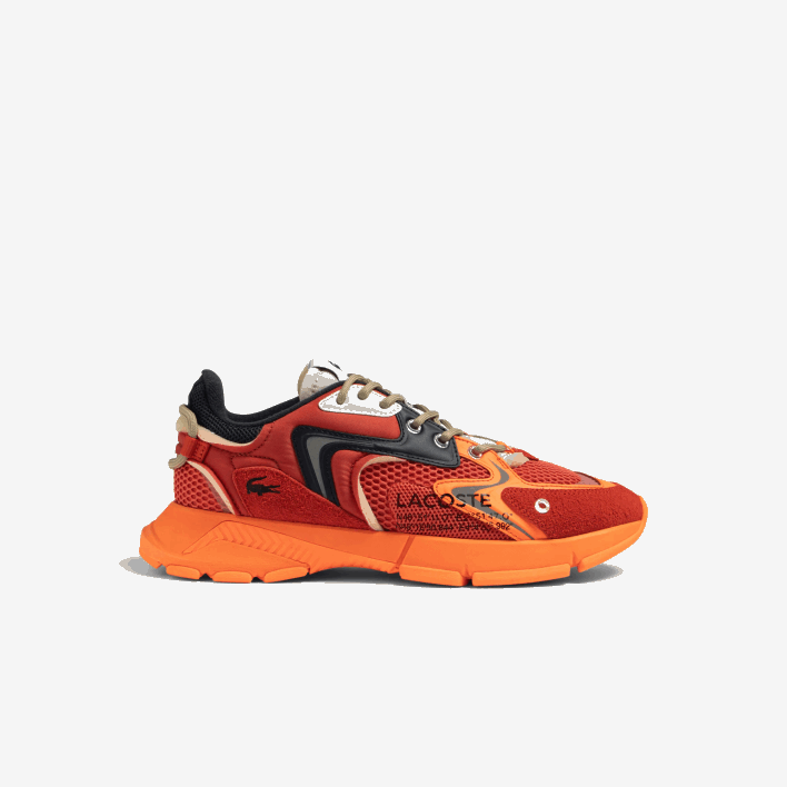 Lacoste L003 Neo Textile Sneakers 646T1692 Red Orange AM1 Men