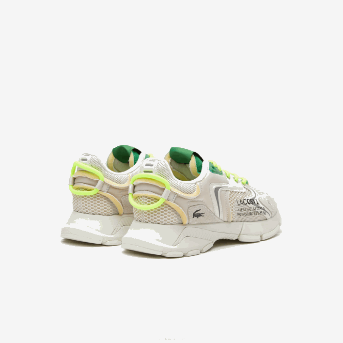 Lacoste L003 Neo Textile Sneakers 646T1698 White Green WG1 Men
