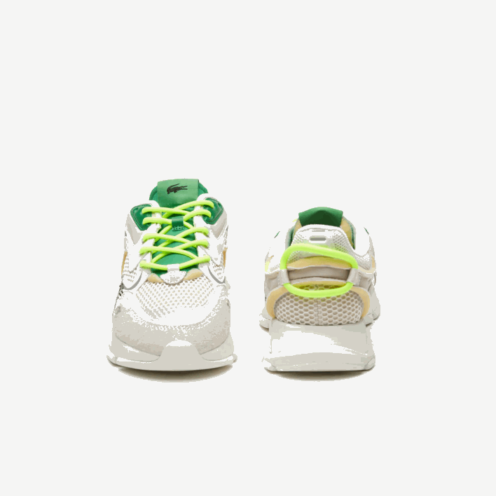 Lacoste L003 Neo Textile Sneakers 646T1698 White Green WG1 Men