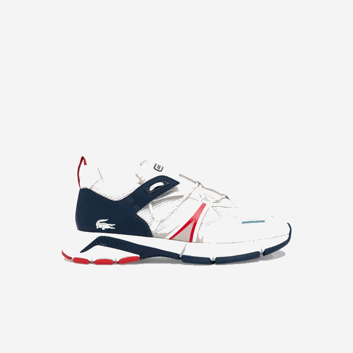 White/Navy & Red 407