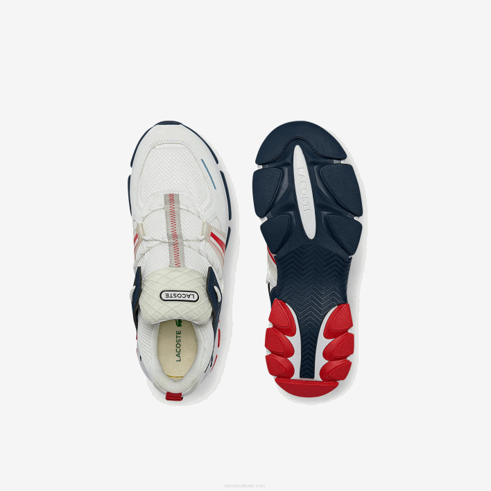 Lacoste L003 Textile Sneakers 646T1799 White/Navy & Red 407 Men