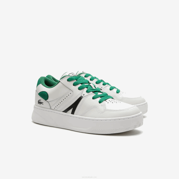 Lacoste L005 Leather Color-Pop Sneakers 646T1818 White/Green 082 Men