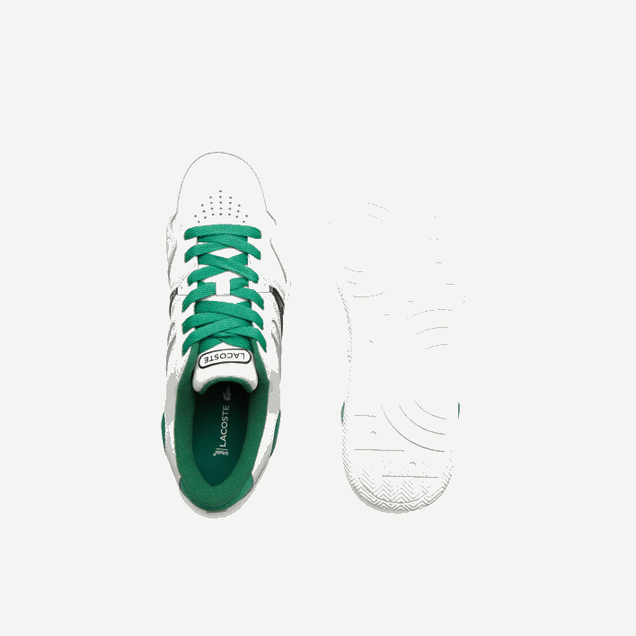 Lacoste L005 Leather Color-Pop Sneakers 646T1818 White/Green 082 Men
