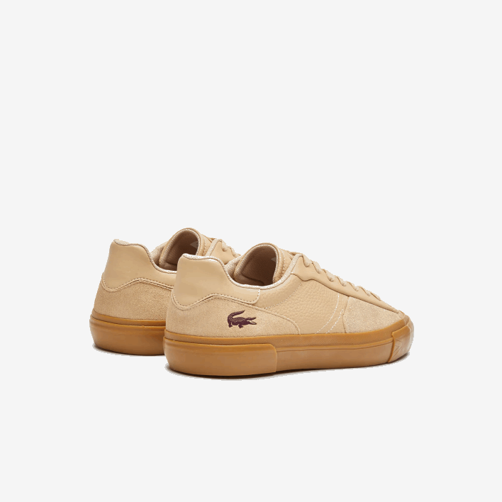 Lacoste L006 Leather Tonal Sneakers 646T1895 Tan Gum TG5 Men