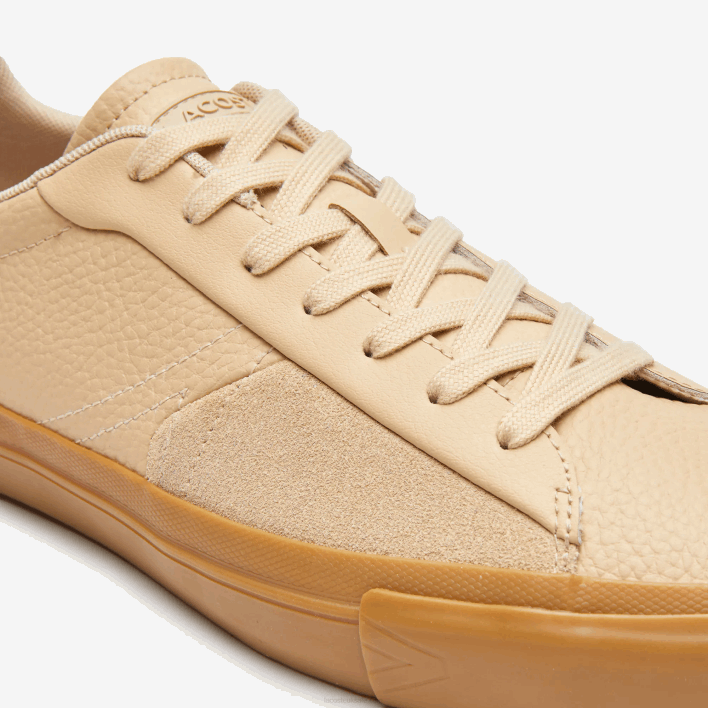 Lacoste L006 Leather Tonal Sneakers 646T1895 Tan Gum TG5 Men