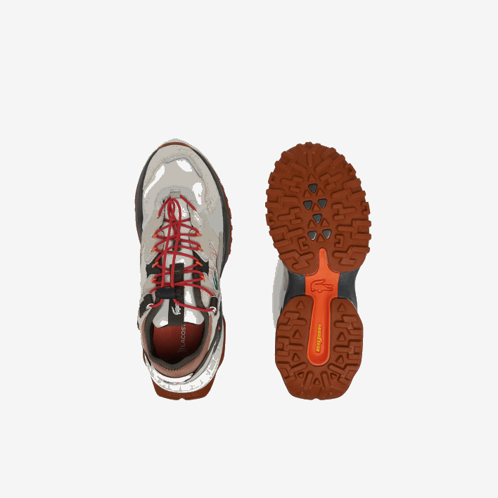 Lacoste L-Guard Breaker Textile Outdoor Shoes 646T1777 Off White & Brown OW8 Men