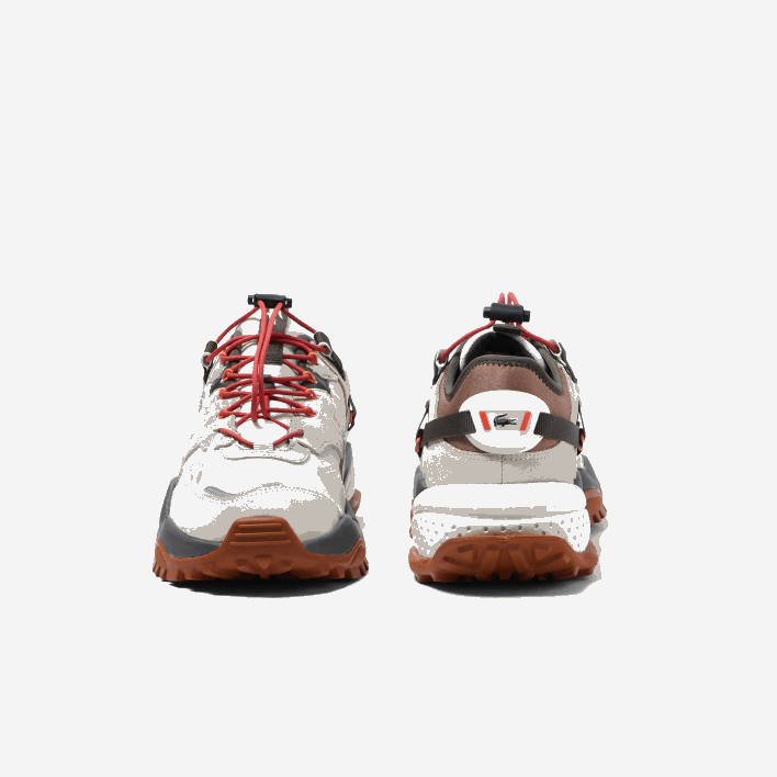 Lacoste L-Guard Breaker Textile Outdoor Shoes 646T1777 Off White & Brown OW8 Men