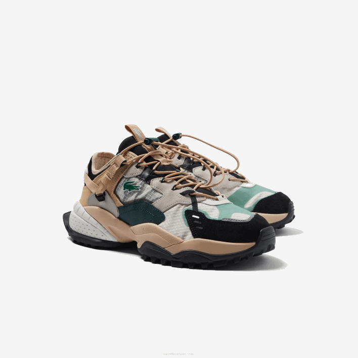 Lacoste L-Guard Breaker Textile Outdoor Shoes 646T1778 Natural Black NB1 Men