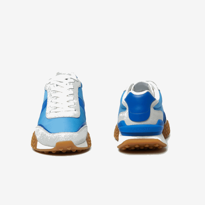 Lacoste L-Spin Deluxe Leather Color Contrast Sneakers 646T1790 Navy Blue BN1 Men