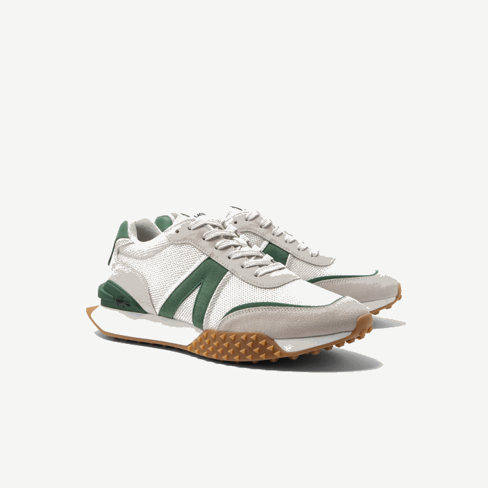 Lacoste L-Spin Deluxe Leather Sneakers 646T1738 White/Green 082 Men