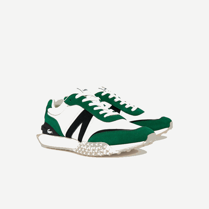 Lacoste L-Spin Deluxe Textile Accent Sneakers 646T1870 White/Green 082 Men