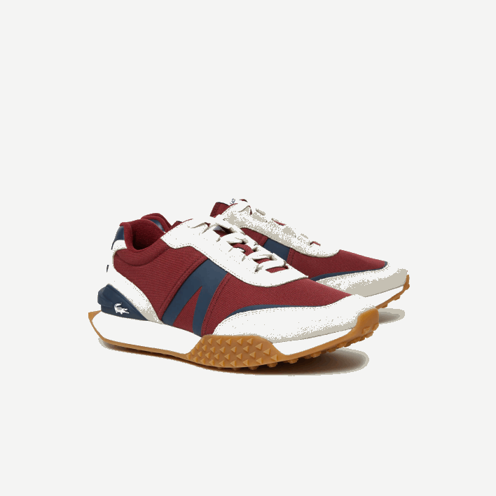 Lacoste L-Spin Deluxe Winter Leather and Textile Outdoor Shoes 646T1781 Navy Gum GU1 Men