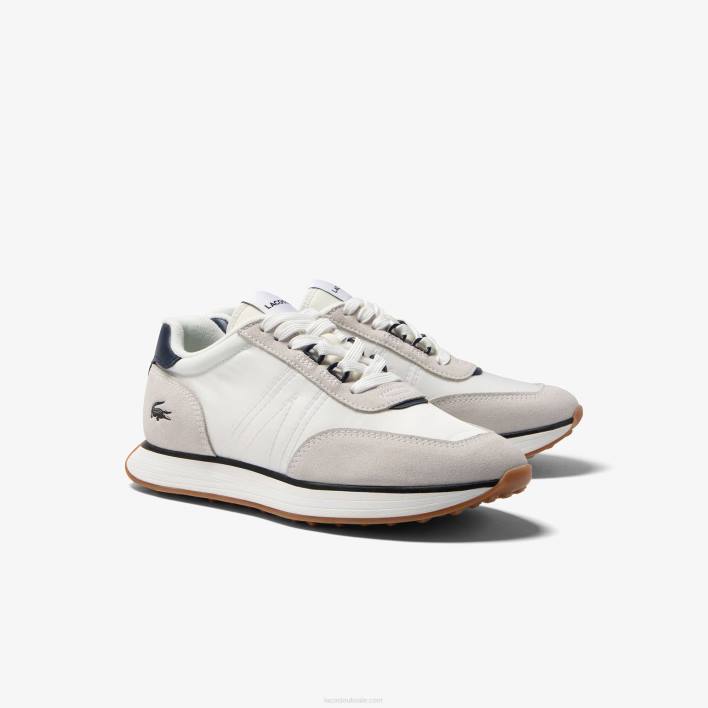 Lacoste L-Spin Textile Sneakers 646T1748 White & Navy 042 Men