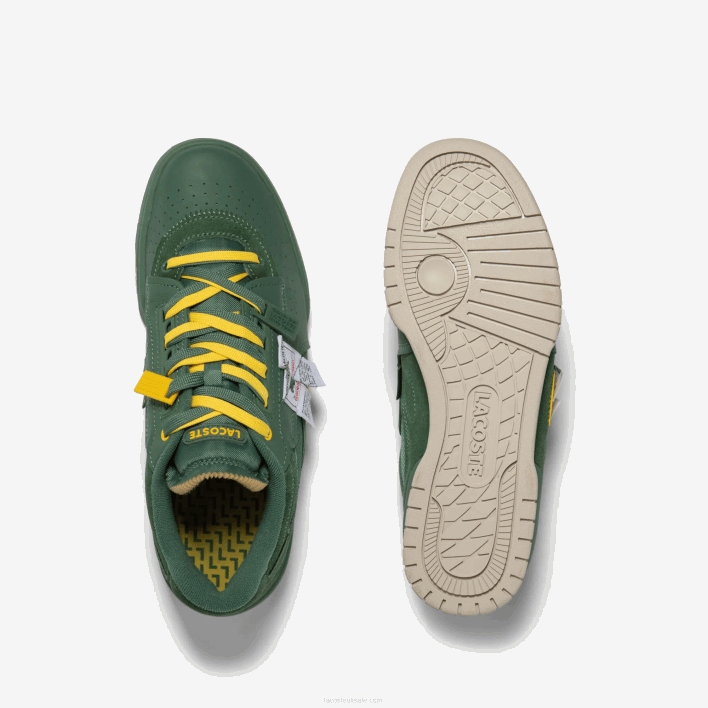 Lacoste M89 Leather and Textile Sneakers 646T1749 Green 1M8 Men