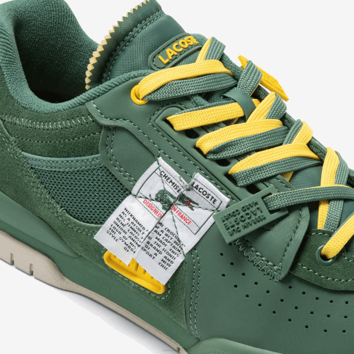 Lacoste M89 Leather and Textile Sneakers 646T1749 Green 1M8 Men