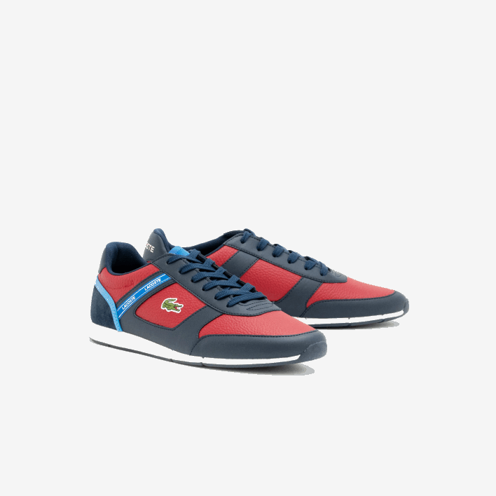 Lacoste Menerva Sport Synthetic Sneakers 646T1908 Navy Blue & Rouge 144 Men