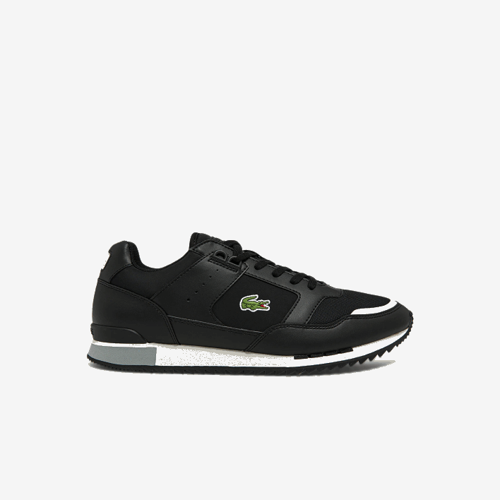 Lacoste Partner Piste Synthetic and Textile Sneakers 646T1720 Black & Grey 231 Men