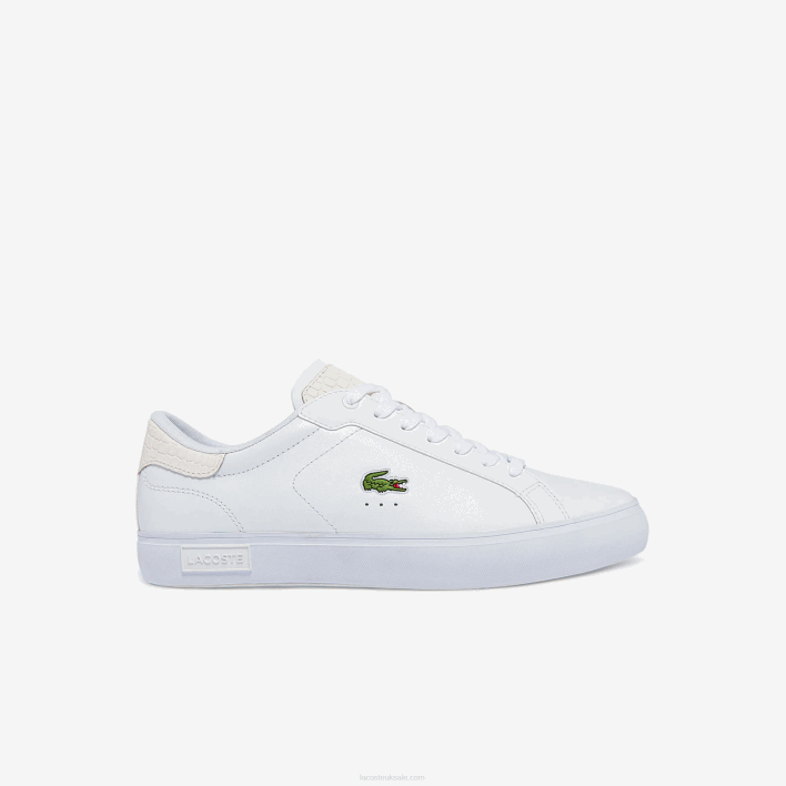 Lacoste Powercourt Burnished Leather Sneakers 646T1845 White 21G Men