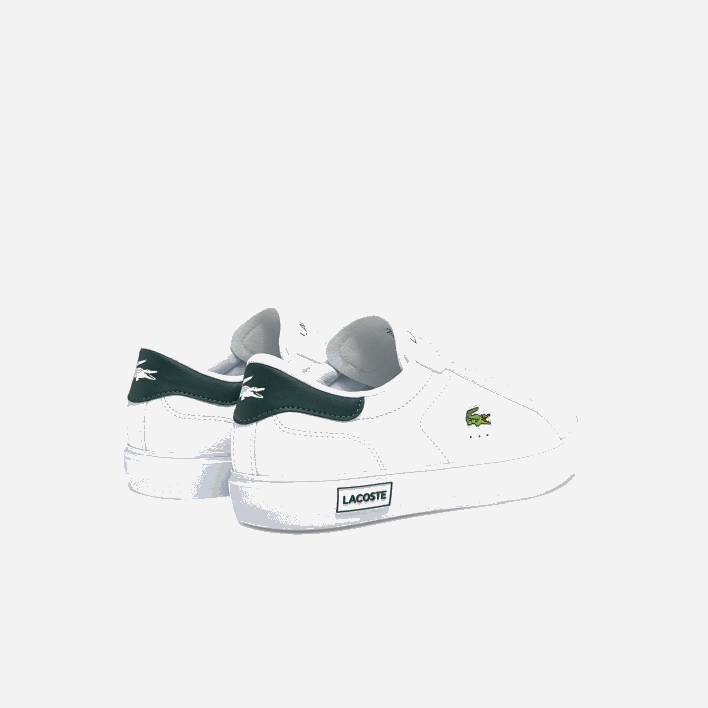 Lacoste Powercourt Leather Sneakers 646T1806 White & Dark Green 1R5 Men
