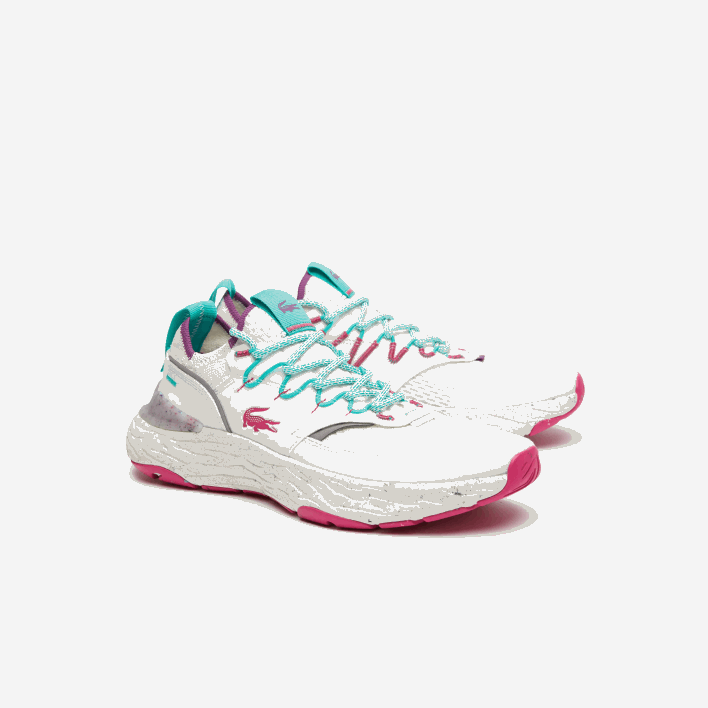 Lacoste Re-Comfort Synthetic and Textile Sneakers 646T1834 White & Red 286 Men