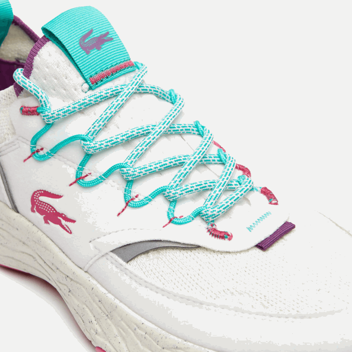 Lacoste Re-Comfort Synthetic and Textile Sneakers 646T1834 White & Red 286 Men