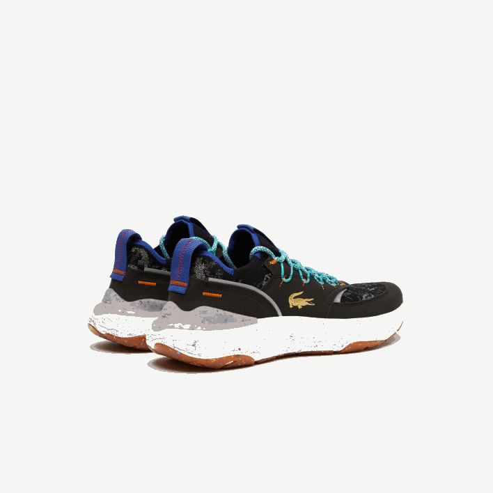 Lacoste Re-Comfort Synthetic and Textile Sneakers 646T1835 Black & Off White 454 Men