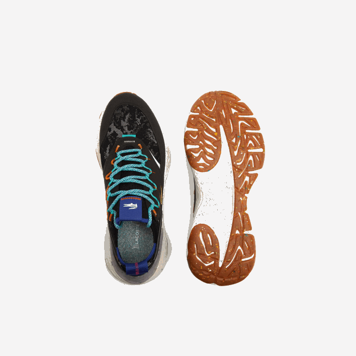 Lacoste Re-Comfort Synthetic and Textile Sneakers 646T1835 Black & Off White 454 Men