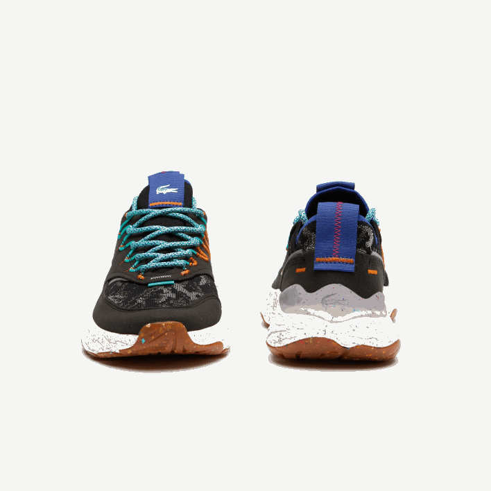 Lacoste Re-Comfort Synthetic and Textile Sneakers 646T1835 Black & Off White 454 Men