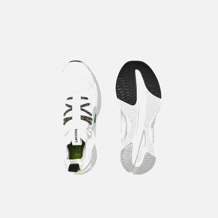 Lacoste Run Spin Comfort Textile Sneakers 646T1795 White & Off White 65T Men