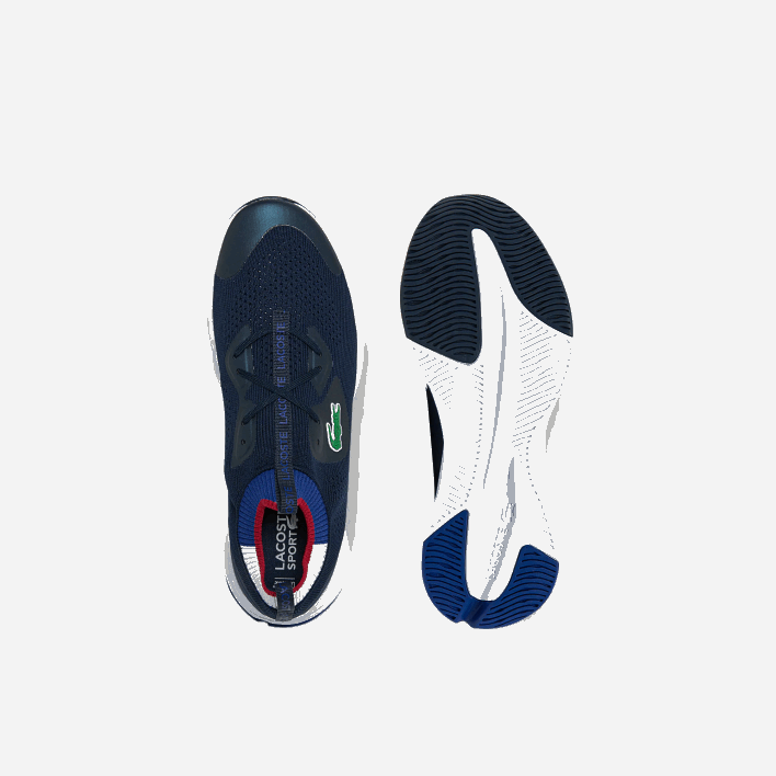 Lacoste Run Spin Knit Textile Sneakers 646T1862 Navy & White 092 Men