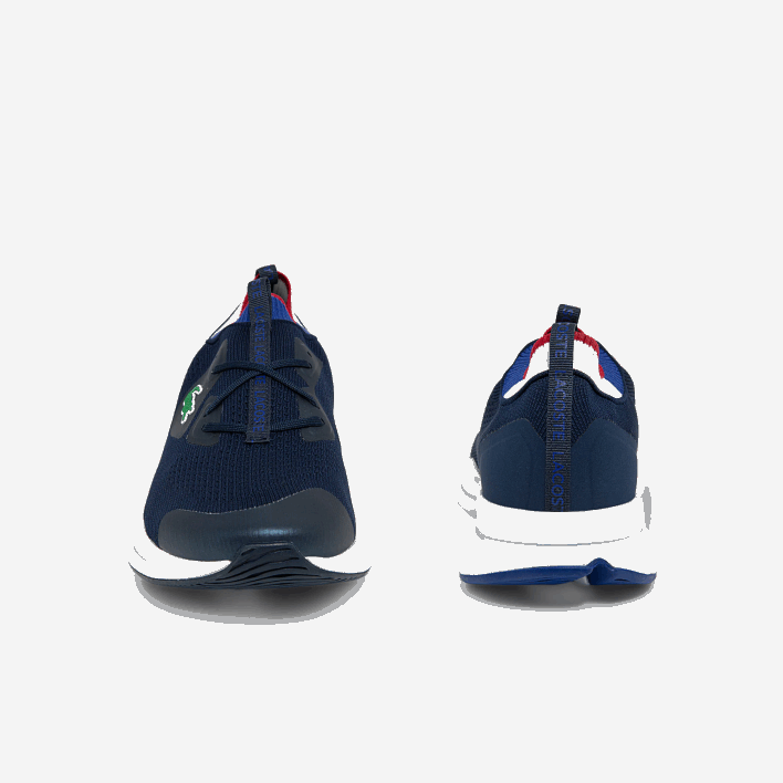 Lacoste Run Spin Knit Textile Sneakers 646T1862 Navy & White 092 Men