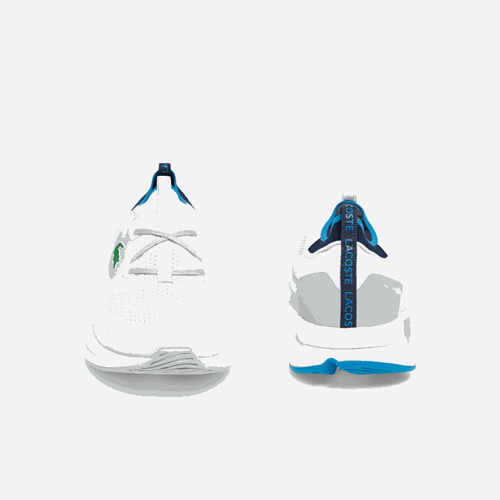 Lacoste Run Spin Knit Textile Sneakers 646T1863 White/Blue 080 Men