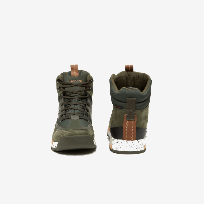 Lacoste Urban Breaker Textile and Outdoor Shoes 646T1891 Dark Green & Off White 1X3 Men