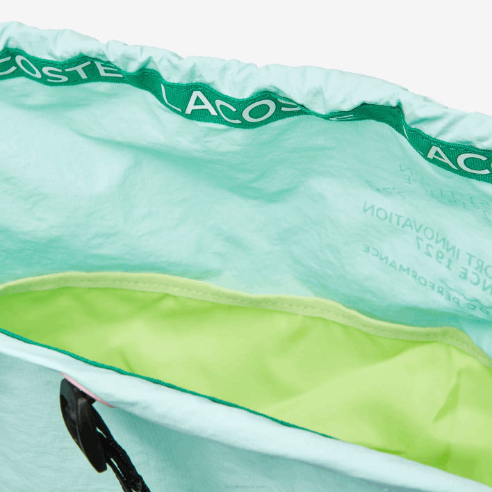 Lacoste Branded Band Foldable Nylon Backpack 646T2056 Seringat Fluorine Lotus K10 Women