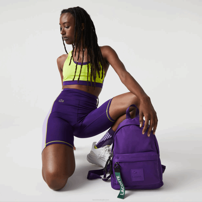 Lacoste Signature Patch Branded Puller Backpack 646T2862 Samui K66 Women