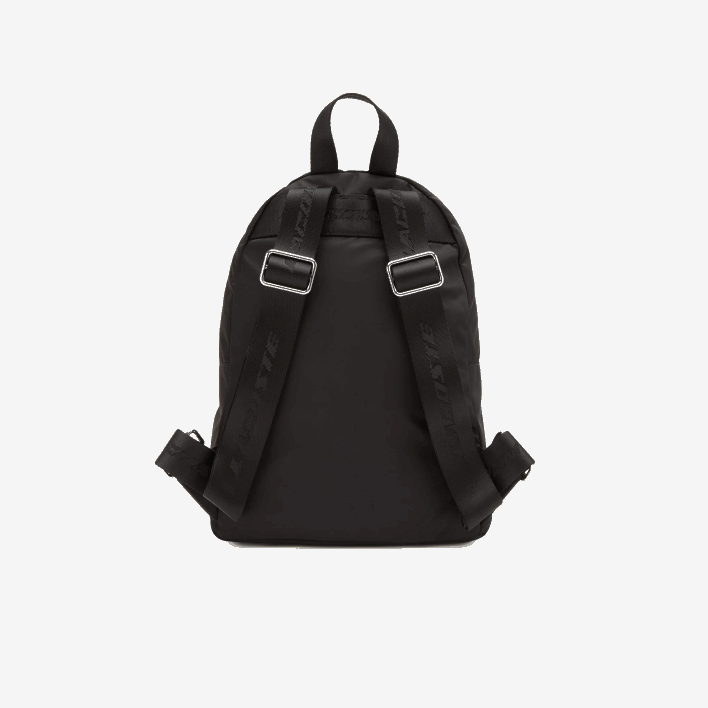 Lacoste Signature Patch Branded Puller Backpack 646T2863 Black 000 Women