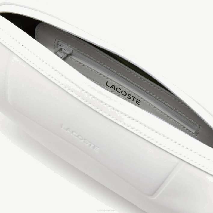 Lacoste Branded Shoulder Strap Crossover Bag 646T2881 Blanc Sinople Blanc L06 Women