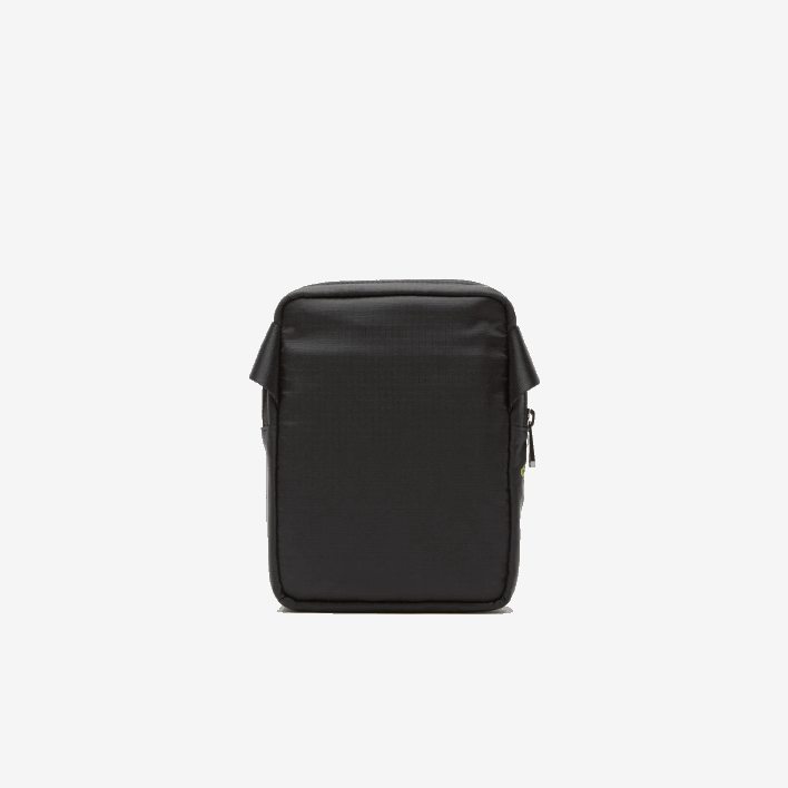 Lacoste Branded Vertical Zip Crossover Bag 646T2090 Noir Lime K68 Women