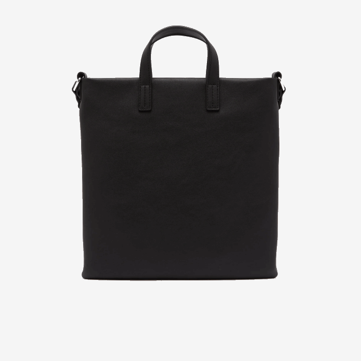 Lacoste Contrast Geographical Coordinate Shopping Bag 646T2829 Noir Blanc 279 Women