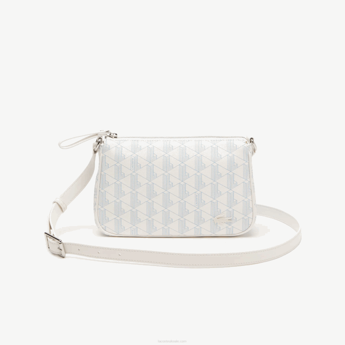 Lacoste Monogram Print Crossbody Bag 646T2800 Mono Farine Panorama L58 Women