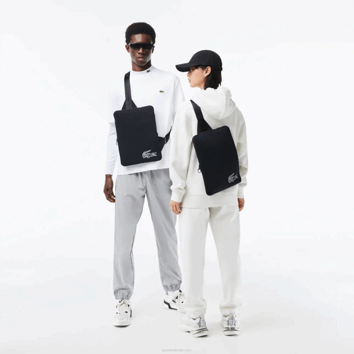 Lacoste Recycled Fiber Crossbody Bag 646T1971 Black 000 Women