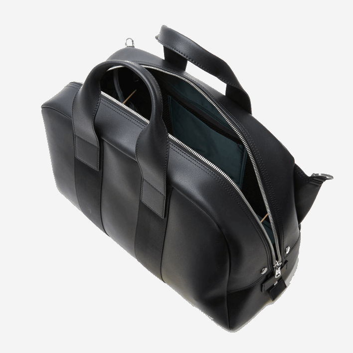 Lacoste Supple Leather Weekend Bag 646T2101 Black 000 Women