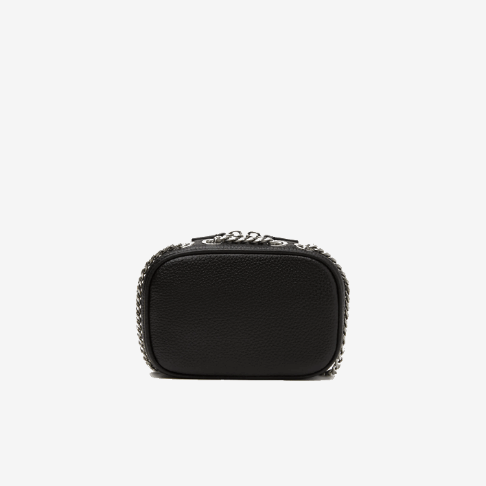 Lacoste Top Grain Leather Square Shoulder Bag 646T2788 Black 000 Women