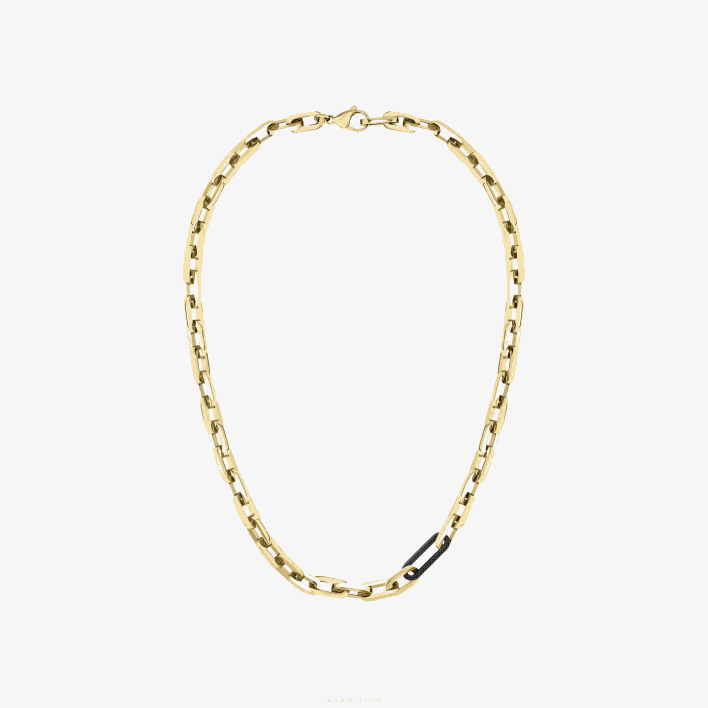 Lacoste Ensemble Necklace 646T2202 Yellow Gold And Black 721 Women