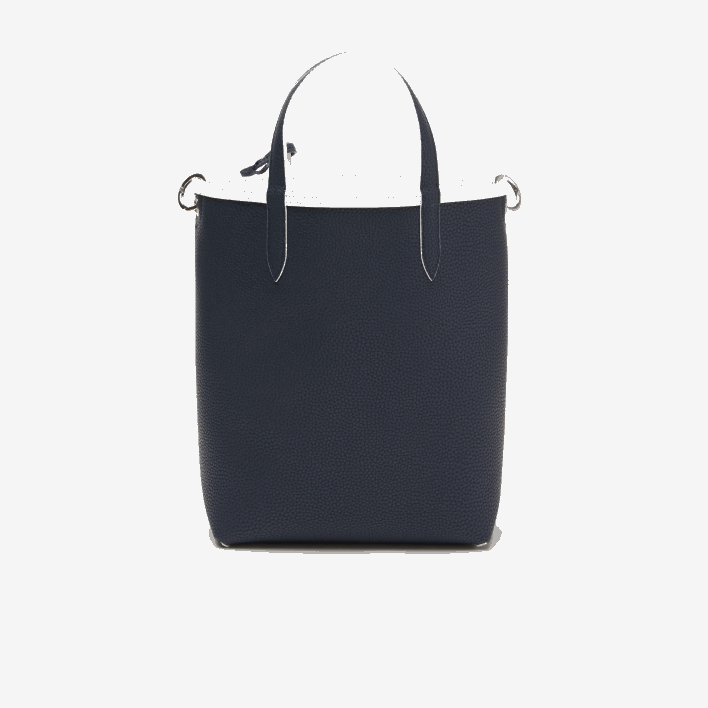 Lacoste Anna Reversible Coated Canvas Tote Bag 646T2780 Farine Blue Nuit L44 Women