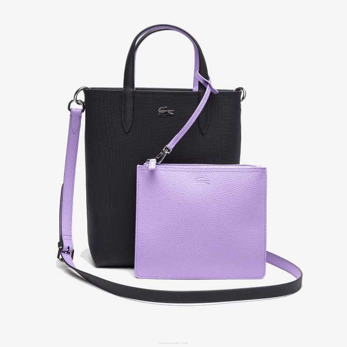 Lacoste Anna Reversible Coated Canvas Tote Bag 646T2783 Abimes Neva K56 Women