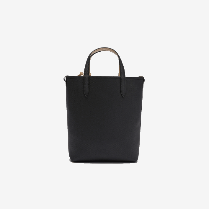Lacoste Anna Reversible Coated Canvas Tote Bag 646T2830 Noir Krema A91 Women