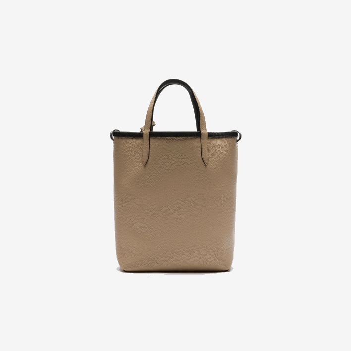 Lacoste Anna Reversible Coated Canvas Tote Bag 646T2830 Noir Krema A91 Women