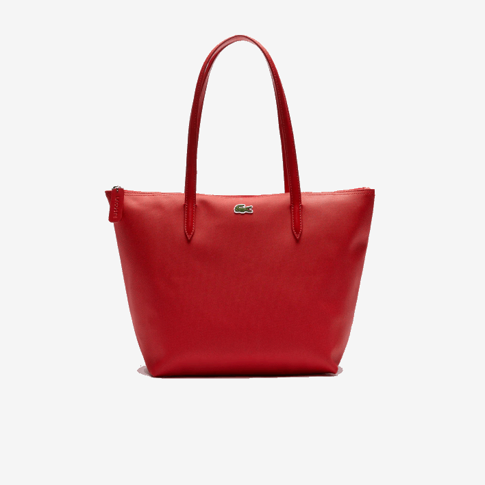 Lacoste L.12.12 Concept Small Zip Tote Bag 646T2803 High Risk Red 883 Women